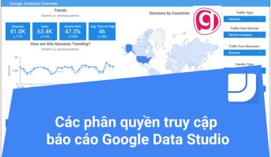 Cách thiết lập quyền xem, chỉnh sửa dữ liệu và báo cáo trong Google Data Studio